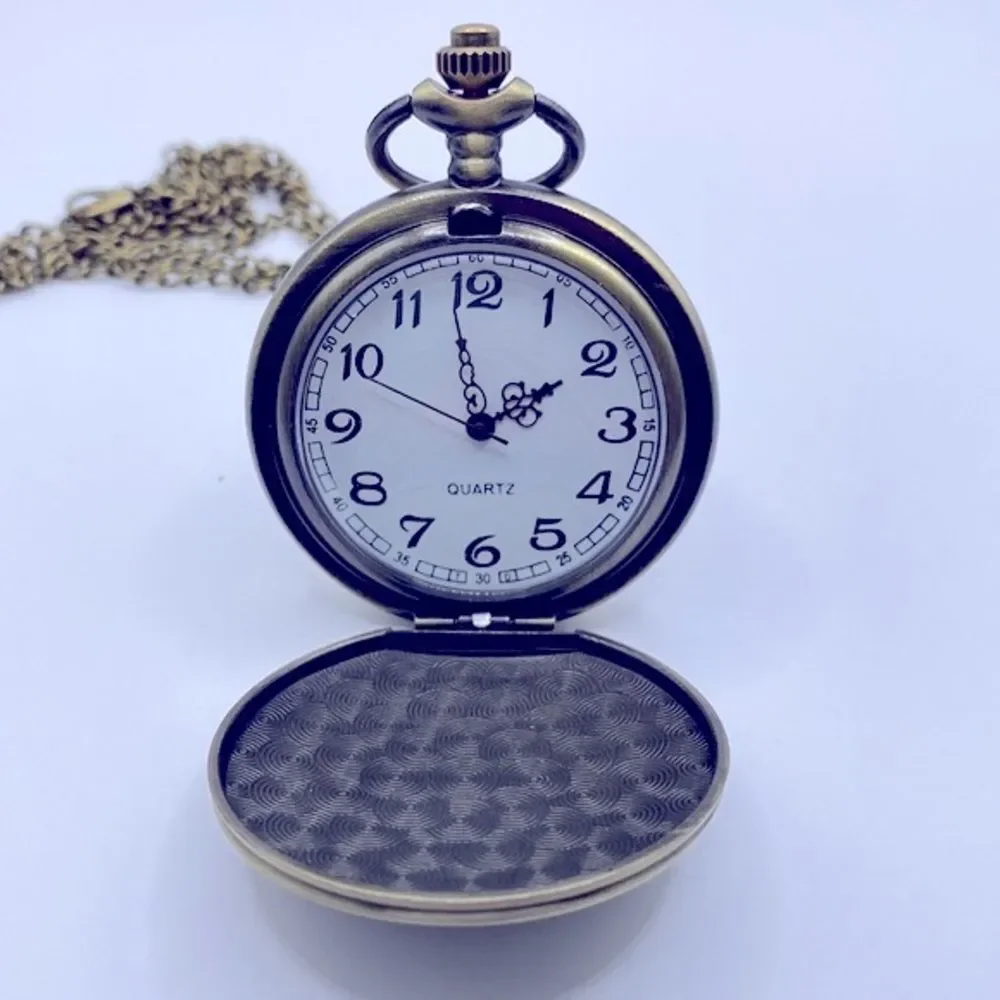 Working! Unisex Texas Saloon Pocket Watch